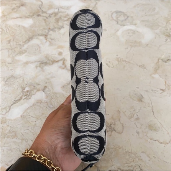 Coach Monogram & Patent Leather Wristlet Wallet - Picture 4 of 5